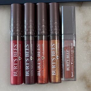 Burt's Bees Lip Gloss and Lipstick Collection - Red, Brown, Gold